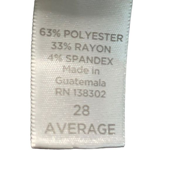 Avenue Gray Dress Pants Size 28W Plus womens 2384 Pull On Elastic Straight Leg - Picture 12 of 12